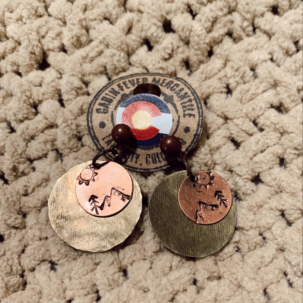 Copper earrings